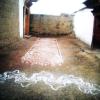 Tibetan sacred chalk markings and designs on the ground